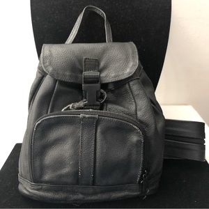 Vtg Made in Mexico! Mini Patchwork Genuine Leather Backpack Purse